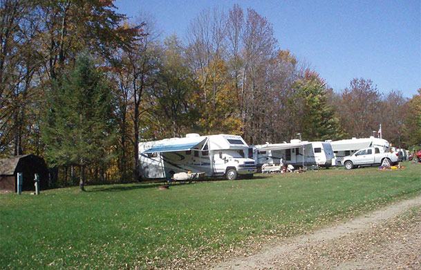 Water and electric 20 Amp campsite at Adventure Bound Four Winds