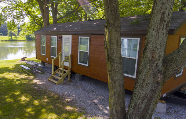 deluxe cabin rental exterior